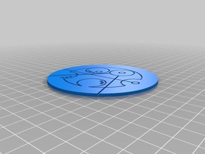 özel benim dairesel gallifreyan para edilmelidir paralar rozetler 3d print model - Mito3D