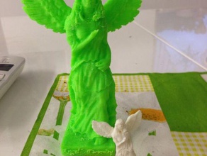 mi esposa ángel-estatua de la navidad presente gente 3d print model - Mito3D
