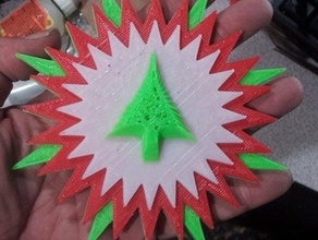 christmas tree topper ornament-filament-Umschaltung multicolor Dekor Urlaub xmas 3d print model - Mito3D