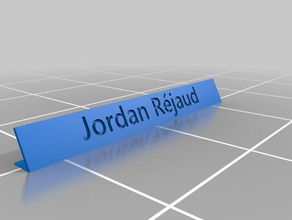 jordan rejaud nome del tag i segni loghi 3d print model - Mito3D