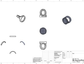 estado trimestre anel anéis 3d print model - Mito3D