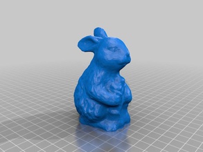 rabbit habbit flatfoot other animal bunnies rule world bunny scanned toy 3d print model - Mito3D