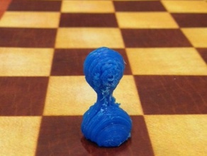 pawn piece 3d printing chess 3d print model - Mito3D