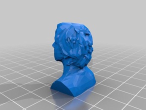 self portrait scans replicas bust david huerta decimation me 3d print model - Mito3D