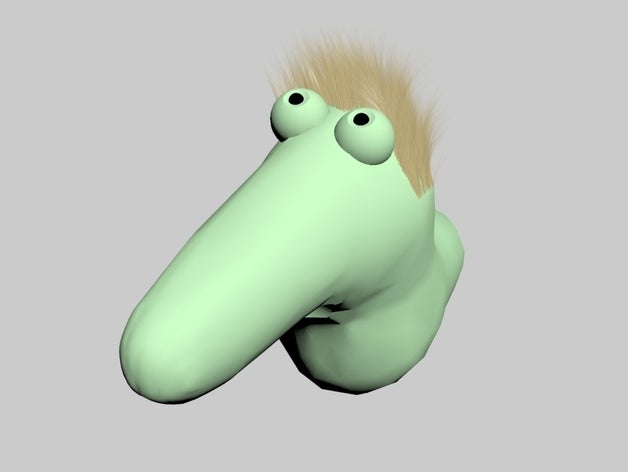willy worm creatures 3d cnc cute fangschaltung green reprap toy 3D print model - Mito3D