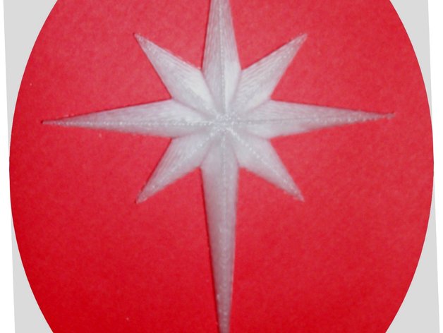 christmas star decor 3D print model - Mito3D