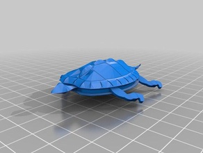 turtle animals creative fun water 3d print model - Mito3D