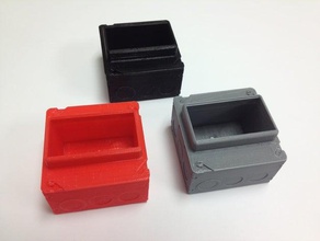 electricial box card holder office business model pla scaled supportless 3d print model - Mito3D