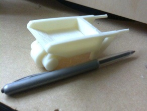 carriola di stampa all'aperto giardino ruota 3d print model - Mito3D