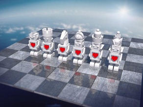 bot xadrez 3dhubs jogo de tabuleiro 3d print model - Mito3D