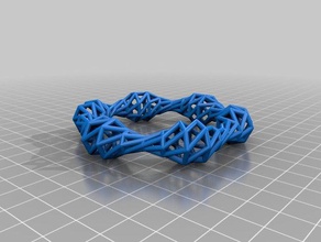 personnalisé cadre ouvert bracelet la mode 3d print model - Mito3D