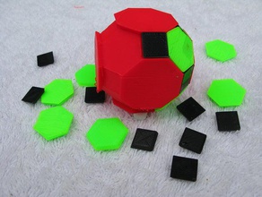 tre colori solidi di archimede per la matematica 3color dualstrusion geometria openscad 3d print model - Mito3D