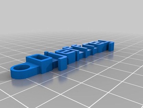 mi mensaje personalizado llavero djeffrey organización 3d print model - Mito3D