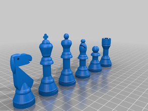 xadrez clássico outros tinkercad 3d print model - Mito3D