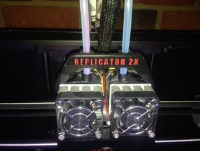 filament feed tube holderclamp maker bot replicator 2x 3d printer accessories clip-on clamp holder rep2x 3d print model - Mito3D