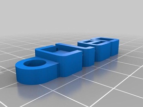 mi mensaje personalizado llavero de cleo organización 3d print model - Mito3D