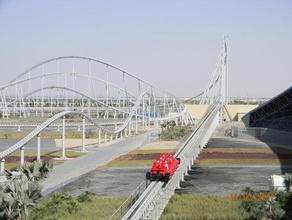 formula rossa ferrari world buildings structures abu dhabi intamin nolimits roller coaster 3d print model - Mito3D