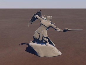 asgeir drachenmacher Anıtı guildwars2 heykeller arena savaş karakter fiegur oyun oyunlar kız lonca savaşları insan knight mmo oyna rip rulo 3d print model - Mito3D
