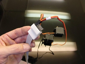 inmoov connecteurs de servo la robotique gael langevin pin header 3d print model - Mito3D