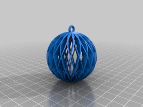 meine angepasste Spirale Kugel ornament customizer aktiviert Dekor 3d print model - Mito3D