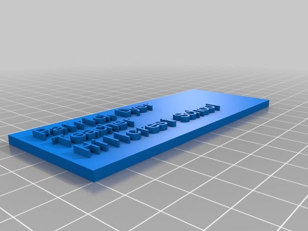 Bay dyer isim plakası diğer özelleştirilmiş 3D print model - Mito3D