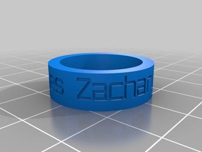 zack yüzük özelleştirilmiş 3d print model - Mito3D
