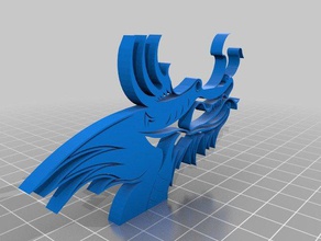 dragon head animals chinese creative fantasy fun pendant 3d print model - Mito3D