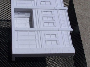 fusil mercantile des bâtiments les structures de l'architecture la brique façade remplissage 3d print model - Mito3D