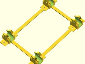 carriage mounting frame lm8uu bearings prusa mendel other axis holder openscad 3d print model - Mito3D