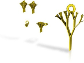 tree life jewelry set 3d print model - Mito3D
