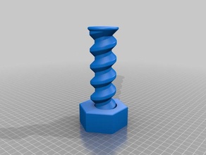 simplified gravity screw mechanical toys 3d print model - Mito3D