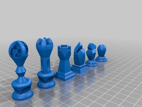 xadrez snazzy outros tinkercad 3d print model - Mito3D
