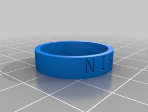 nika les anneaux personnalisé 3d print model - Mito3D