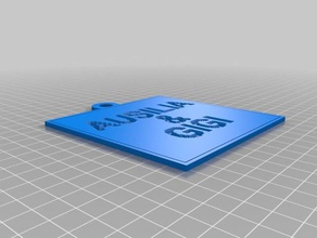 aus gg 2d art personalizzato 3d print model - Mito3D