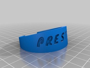 prés les bracelets personnalisé 3d print model - Mito3D