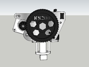 en arête de poisson engrenages k8200 3d l'imprimante extrudeuses 3drag velleman 3d print model - Mito3D