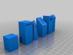 set cubicshess diğer satranç tinkercad 3d print model - Mito3D