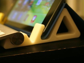 ipad keyboard stand tablet Wiege mount rest 3d print model - Mito3D