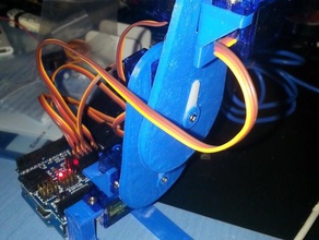 robot micro brazo del servo electrónica 3d print model - Mito3D