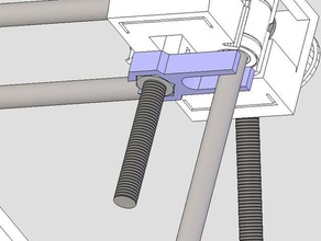 prusa screw isolator 3d printer parts axis reprap wobble 3d print model - Mito3D