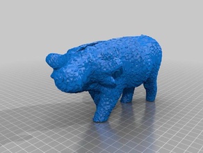 skanect bulle Tiere 3d print model - Mito3D