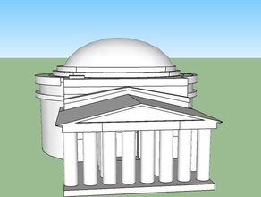 pantheon other 3d print architecture greece model sketchup 3d print model - Mito3D