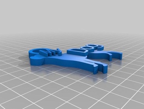 kaz Anahtarlık özelleştirilmiş 3d print model - Mito3D