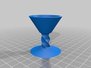 miniatura copo de martini a cozinha jantar 3d print model - Mito3D