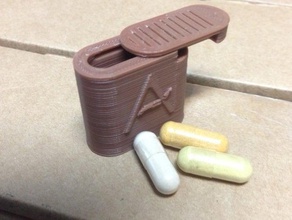3 6 capsule scatola della pillola i contenitori capsula titolare 3d print model - Mito3D