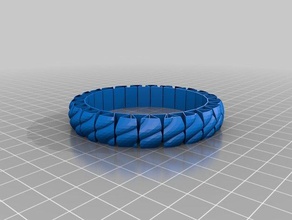 stretchlet bracelet ch3 bracelets customized 3d print model - Mito3D