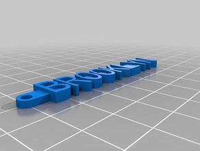 brooklyn keychain organization customized 3d print model - Mito3D
