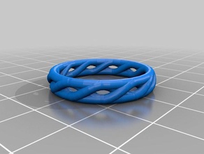 ring thing v2 twisted 2 fashion customized 3d print model - Mito3D