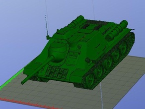 su-85 araç tank 3d print model - Mito3D