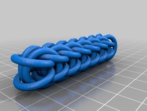 my customized full persian 6 1 chainmaille weave other 3d print model - Mito3D